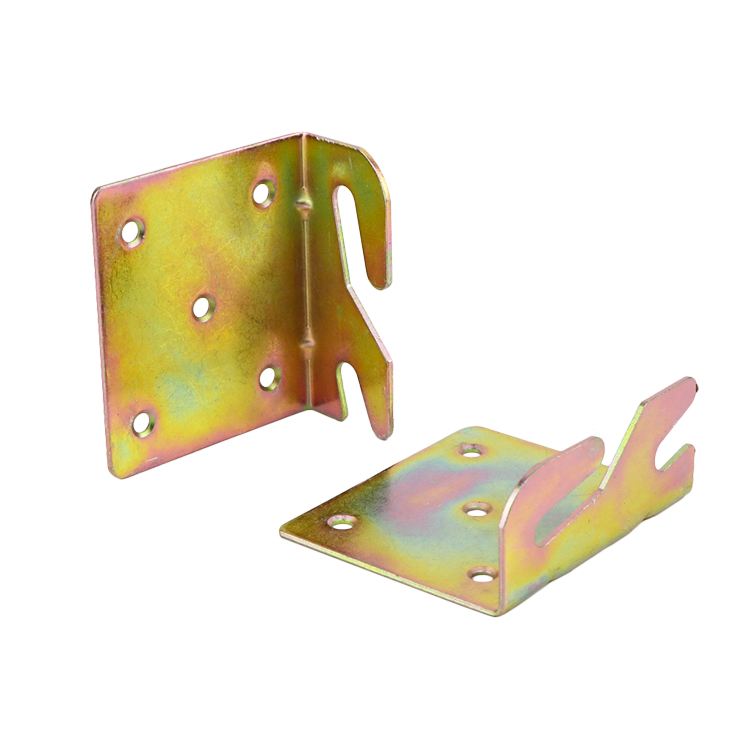 Bed joint connector (6) Customized iron furniture metal connector prototype from our OEM production line