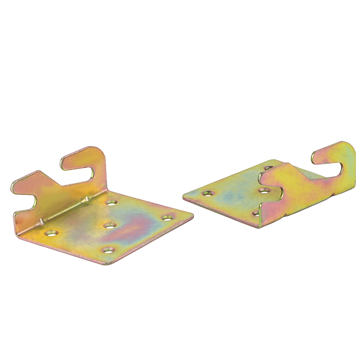 Automated stamping production line manufacturing precise 50x80mm iron furniture connectors