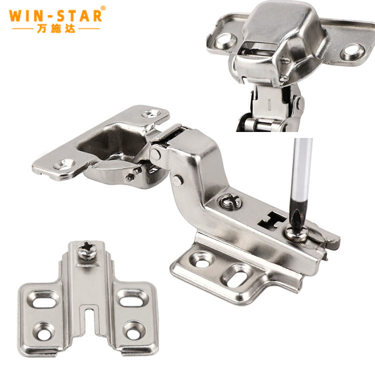 DKC3 Cabinet hinge soft close (12) Demonstration of distance adjustment for flush cabinet door alignment