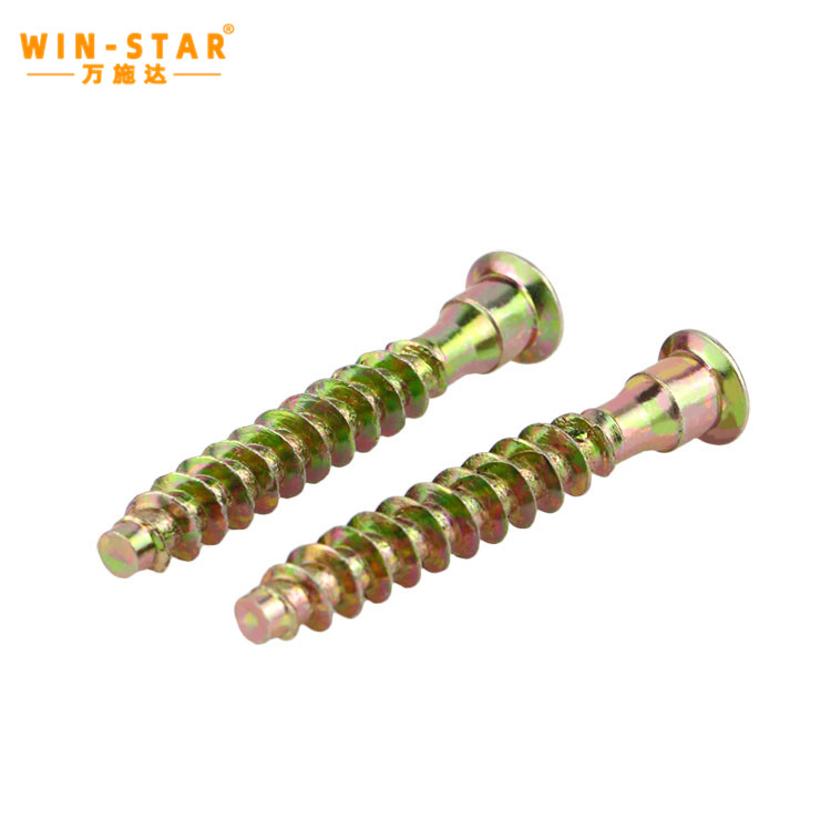 Bulk packaging and quality control of color zinc euro screws Bulk packaging and quality control of color zinc euro screws