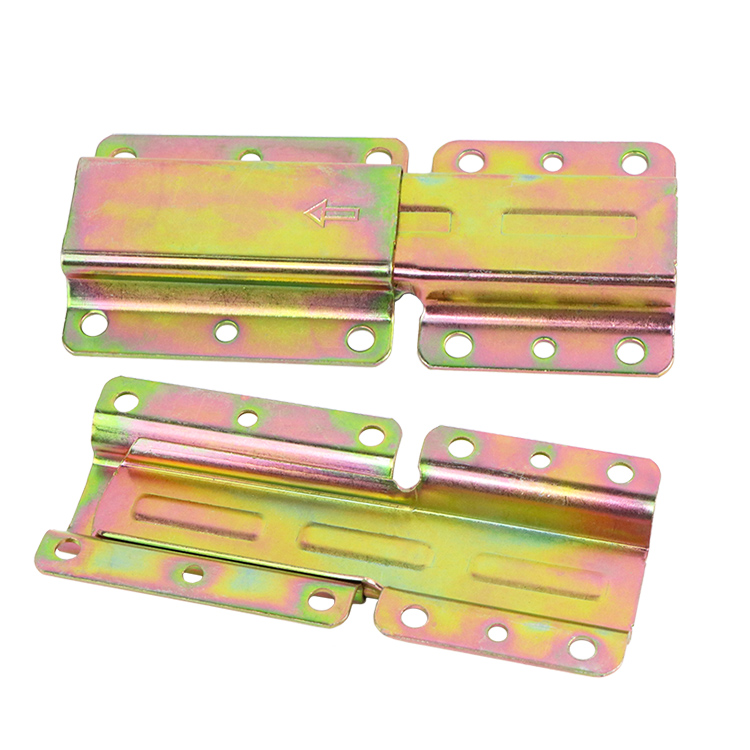 2.0mm thick iron metal connector accessories with color zinc surface