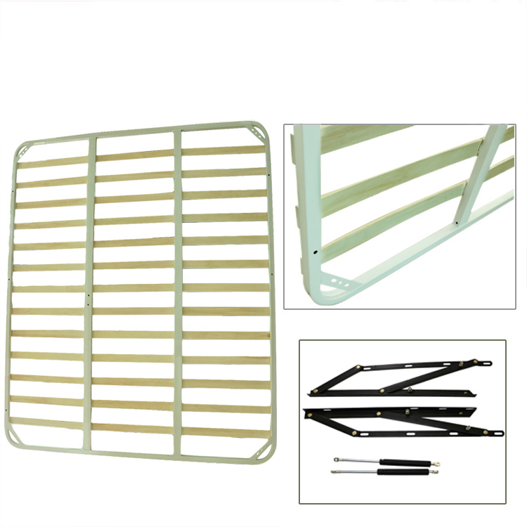 Winstar bedroom frame showing eco-certified soft padding and 1.0mm thick iron structure