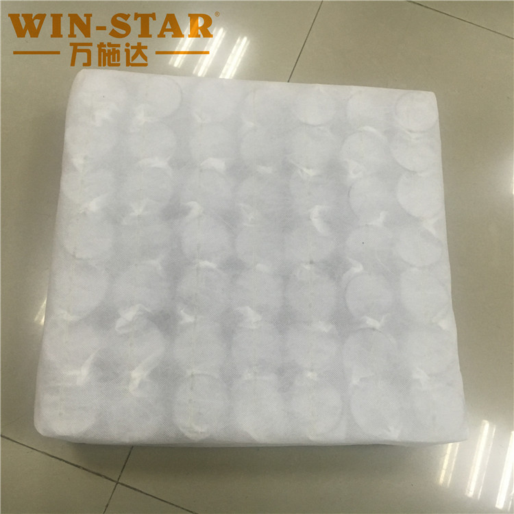 Breathable non-woven fabric wrapping for furniture spring units Breathable non-woven fabric wrapping for furniture spring units