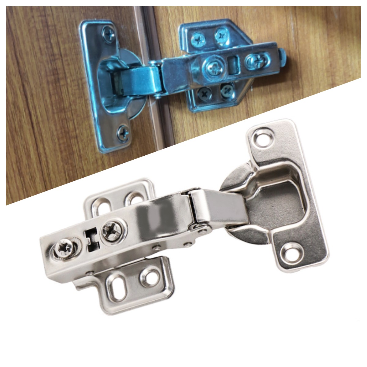 ZD-DKC3 Detailed view of the 35mm hinge cup and hydraulic cylinder