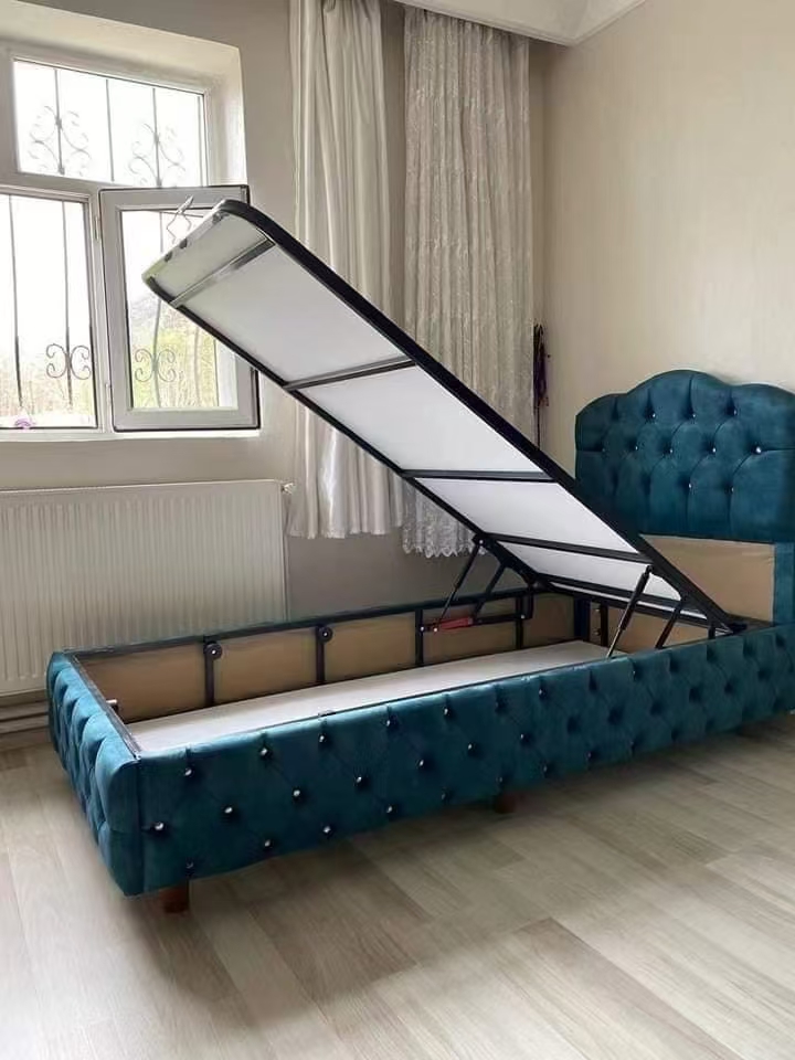 Modern folding sofa bed frame mechanism applied in space-saving furniture