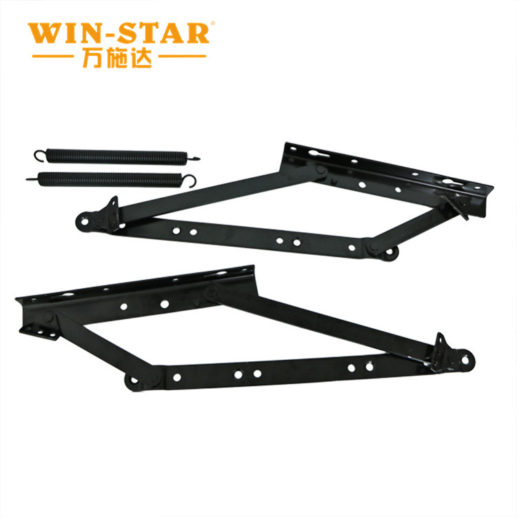Close-up detailing the heavy-duty 3.0mm metal construction and smooth black powder coating