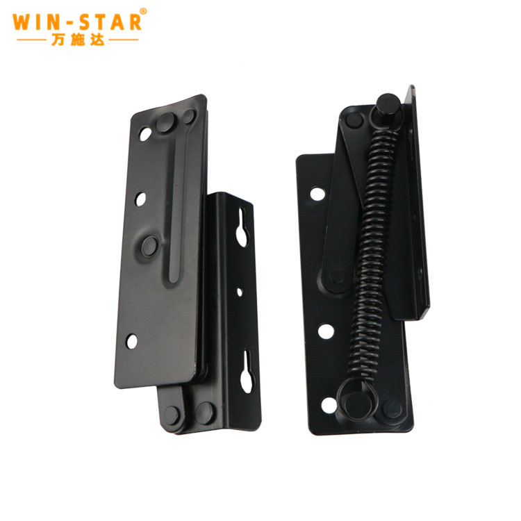 IMG_6181 Black surface finish of the iron cabinet hinge providing rust resistance