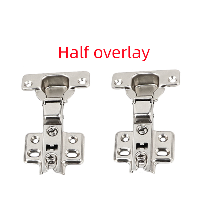 DKC3 Half overlay Half overlay cabinet door hinge configuration