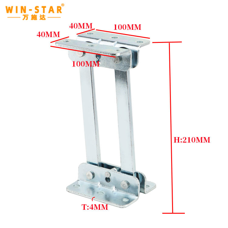 WINSTAR 230mm White Zinc Moving Hinge for Adjustable Sofa Armrests WINSTAR 230mm White Zinc Moving Hinge for Adjustable Sofa Armrests
