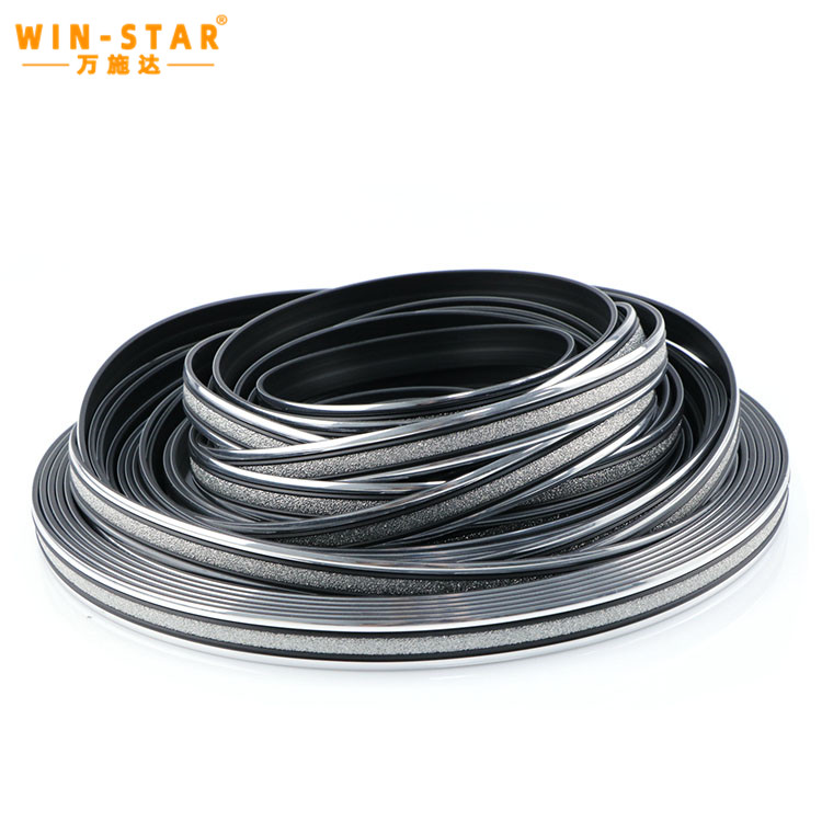 WINSTAR decoration pvc strip Silver and gold finished PVC decorative trim for furniture