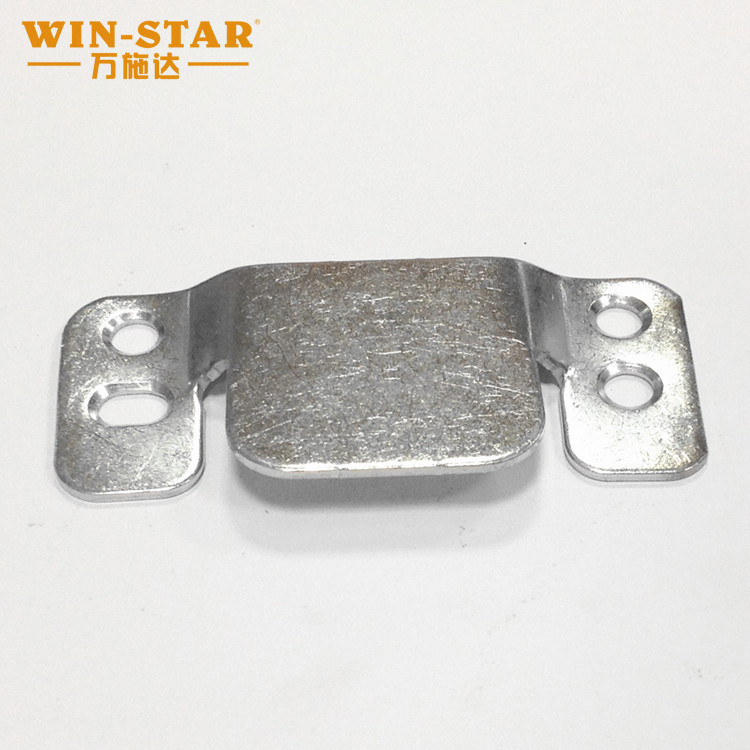 Galvanized furniture connecting piece surface detail Galvanized furniture connecting piece surface detail demonstrating smooth burr-free edges