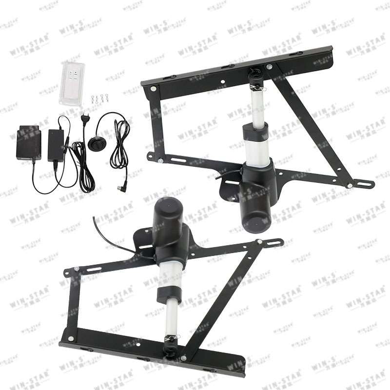 Winstar heavy-duty iron hydraulic bed lift mechanism with black anti-rust surface