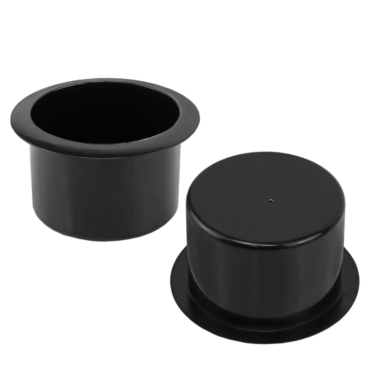 Multiple plastic cup holders stacked demonstrating efficient bulk packing