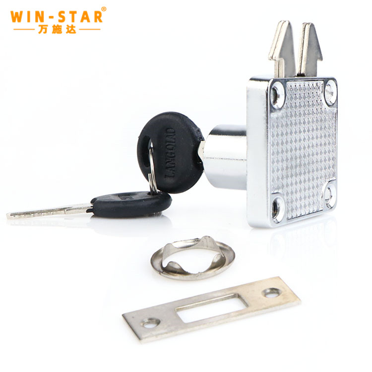 ZD-DL202 Drawer lock (5) Heavy-Duty Drawer Lock with Anti-Pry Tongue