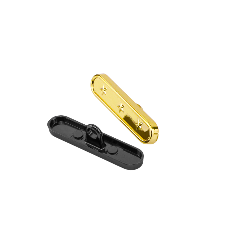 Premium zinc alloy decorative sofa chair long strip buttons in gold finish Premium zinc alloy decorative sofa chair long strip buttons in gold finish