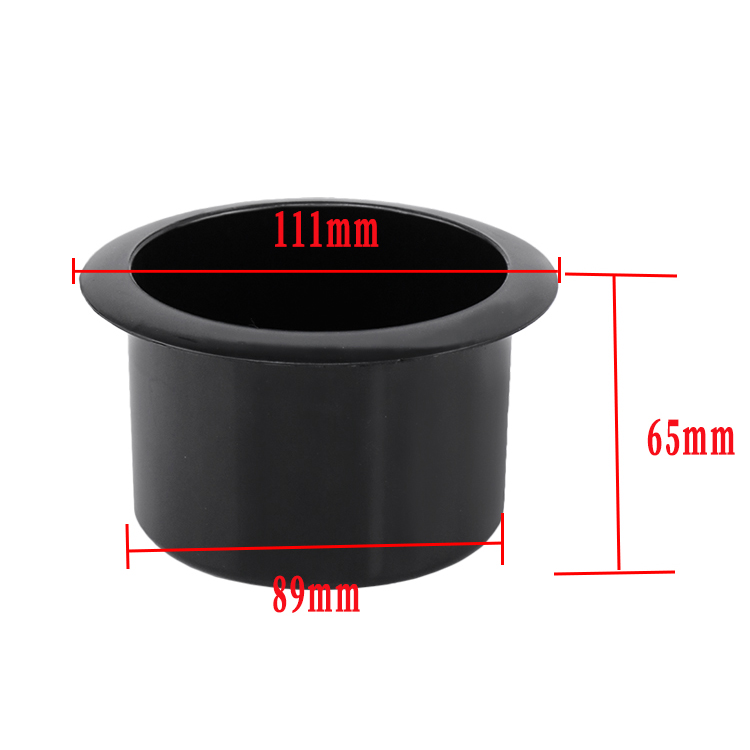 Customized gold color cup holder insert top view for luxury seating