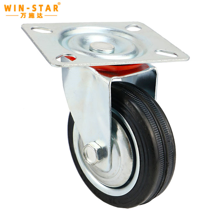 Heavy duty industrial rubber directional caster wheel Heavy duty industrial rubber directional caster wheel for conveyor belts