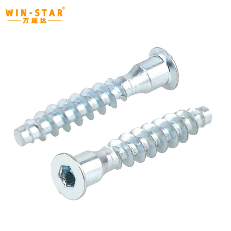 Application of hexagonal wood connecting confirmat screw in furniture