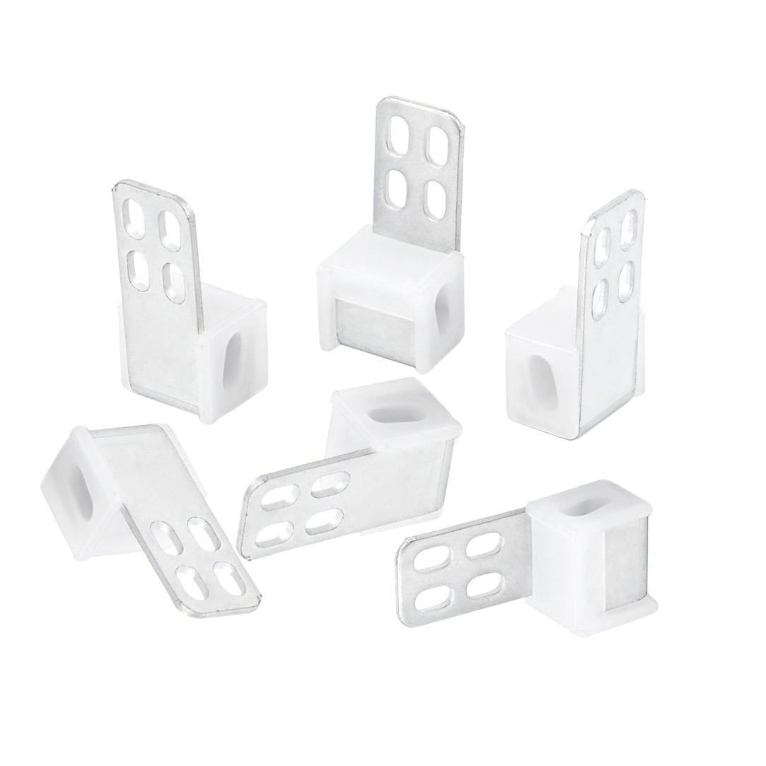 Sofa spring clamp application Sofa spring clamp applied in a structural seating frame eliminating friction noise