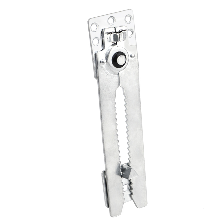 White zinc plated surface treatment for iron furniture connecting buckles ensuring moisture and rust resistance