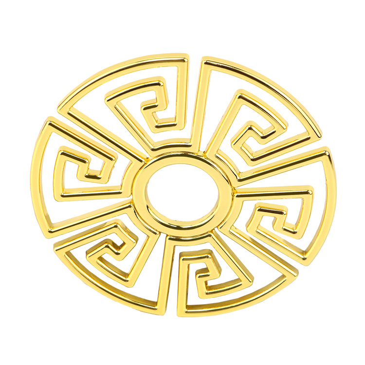 Customizable Furniture Button Adornment Back view of the decorative button displaying the industrial-grade mounting pin