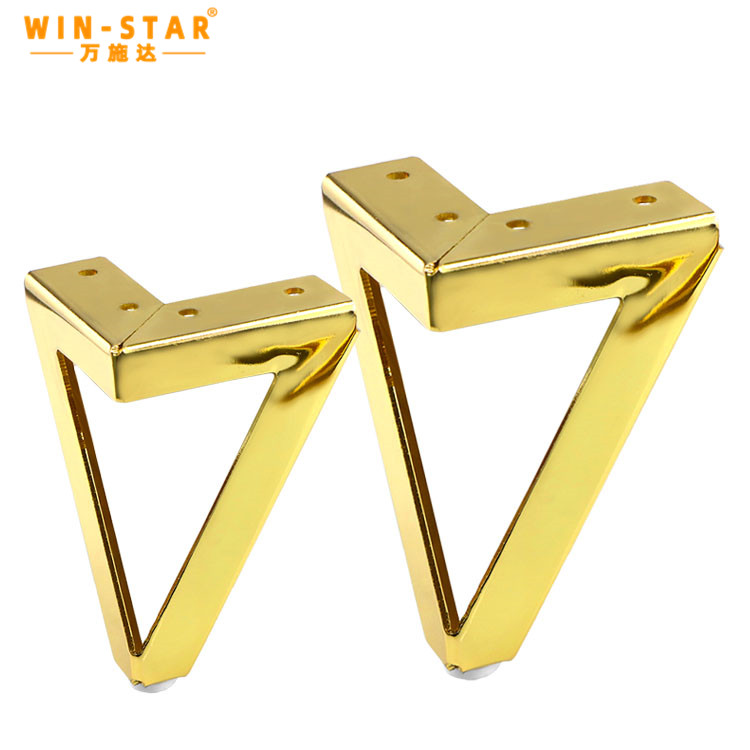 Factory Direct Golden Sofa Leg Iron Furniture Cabinet Table Leg Fancy Furniture Legs