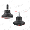  Black Plastic Chair Legs for Office Chair Furniture Leveling Glides with Plate Mounting PP