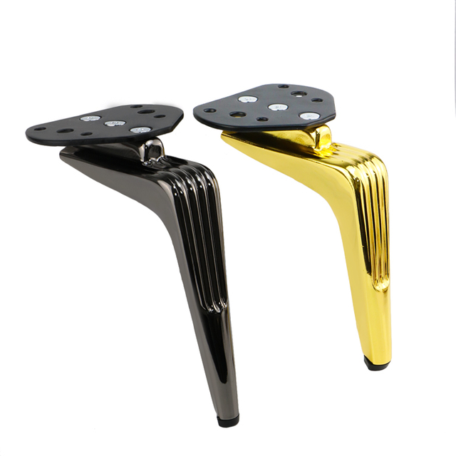 OEM Industrial Hardware Metal Gold Furniture Feet Cone Chair Sofa Table Legs for Chair