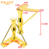 150MM Modern Design Metal Iron Cabinet Feet Golden Sofa Leg for Furniture