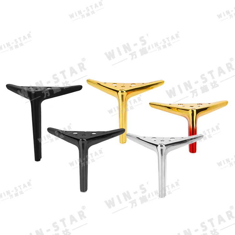 High Quality Stronger Furniture Feet Metal Triangle Sofa Legs for Table