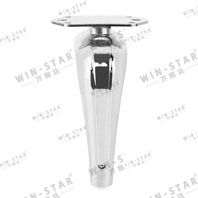 Cheap Furniture Fittings Metal Straight Golden Sofa Legs for TV Cabinet