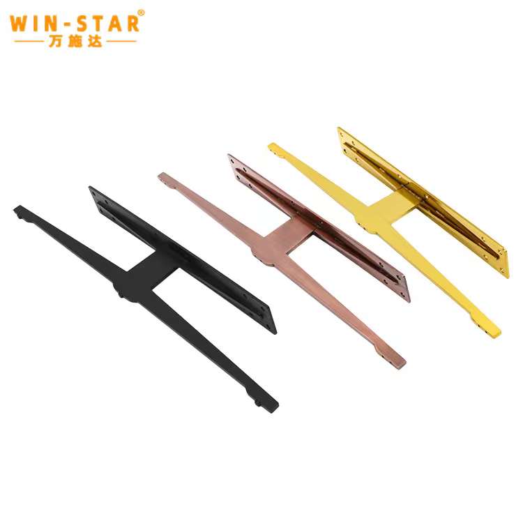 Modern metal black T shape furniture sofa bed legs for base