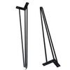 Furniture Accessory 150mm Black Triangle Hairpin Dining Chair Sofa Bed Legs
