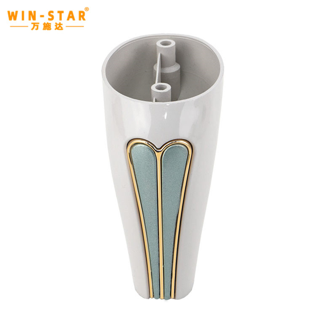  Furniture Accessory Sofa Feet Strong Support White and Gold Plastic Sofa Legs