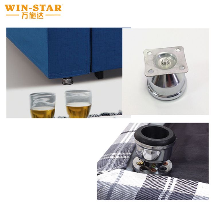 WINSTAR Furniture Accessories Chrome Metal Feet Iron Sofa Leg