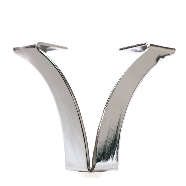 ZD-N137 furniture accessory metal V shape modern cheap sofa leg