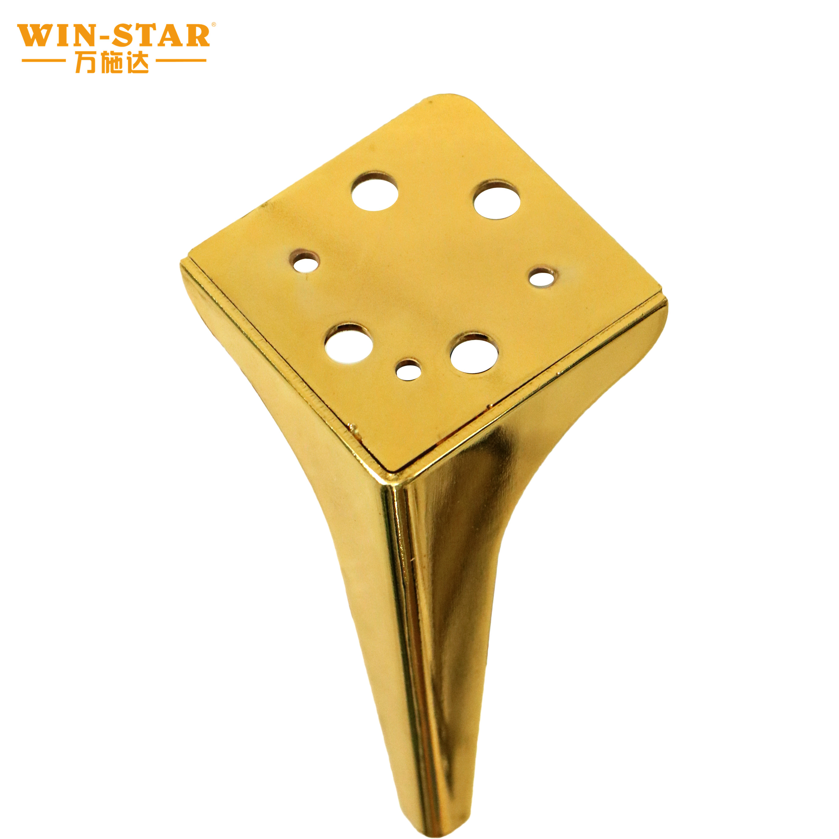 ZD-N150 durable quality furniture parts 150mm straight metal sofa legs for table
