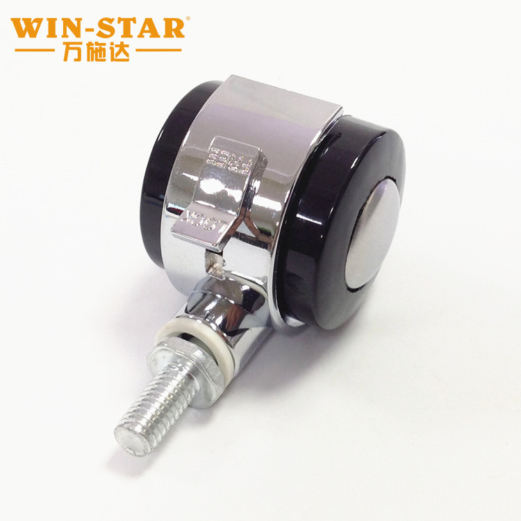 Universal wheel 1.5 inch M8 screw alloy caster with brake