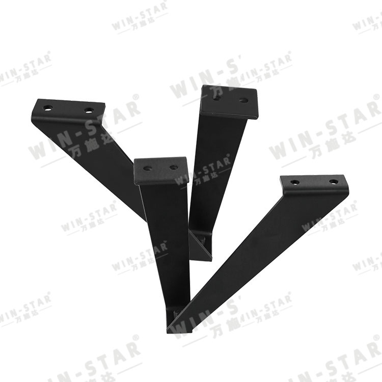 Stronger Quality Furniture Fittings Metal V Shape Black Modern Sofa Bed Legs for Table