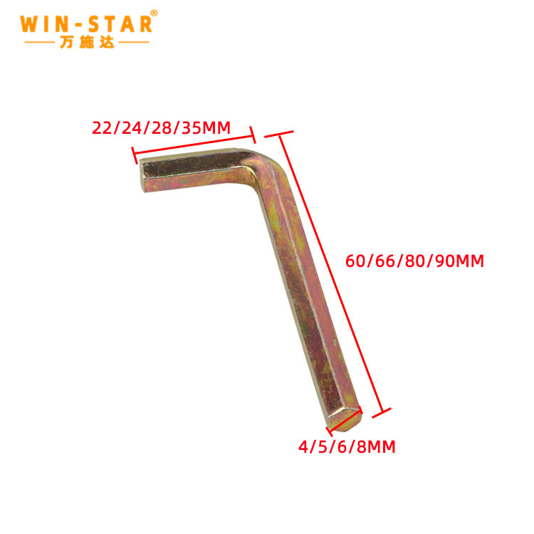 China Factory Custom L Type Allen Hex Key Wrench iron Plain Allen Wrenches