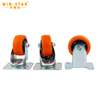 Orange 3/4/5 Inch Castor Wheels Industrial Nylon Steel Outdoor wheel