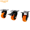 4inch Single Caster Wheels With Central Lock Heavy Duty Capacity wheels
