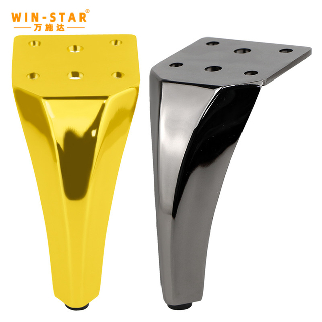 What are the characteristics of metal sofa legs with good stability?