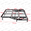  WINSTAR Folding Bed Strong Frame Portable Bed with Wheels Office Metal Modern Bed