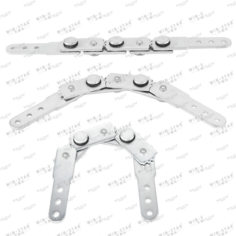 ZD-H016 Customized Manufacturer Adjustable Ratchet Hinge for Sofa Click Clack Sofa Headrest Hinge Mechanism