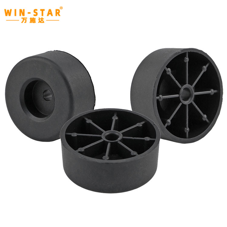 20mm Height Wholesale New Design Black Furniture Feet Plastic Sofa Legs With Custom Logo