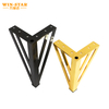 Coffee Table Triangle Chrome Legs Replacement Sofa Leg Furniture Support Leg for Cabinet