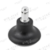  Black Plastic Chair Legs for Office Chair Furniture Leveling Glides with Plate Mounting PP