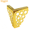 Modern Gold Color Triangle Sofa Legs with Flower Hollow Pattern Furniture Legs