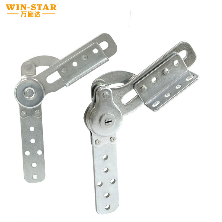 New Furniture Hardware Sofa Headrest Hinges Metal Adjuster Concealed Folding Sofa Armrest Hinge for Backrests Lounge Chairs Bed